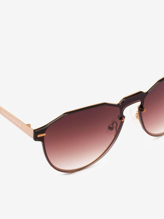Hawkers Warwick Unisex Γυαλιά Ηλίου με Κοκκάλινο Σκελετό Gold Brown / Venm Metal H03LHM0630