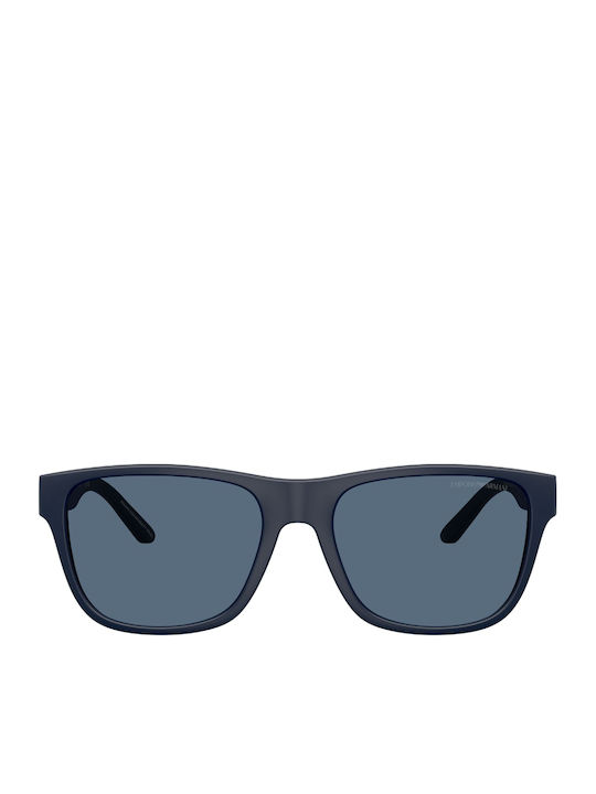 Emporio Armani Men's Sunglasses with Navy Blue Plastic Frame and Blue Lens EA4243 624480