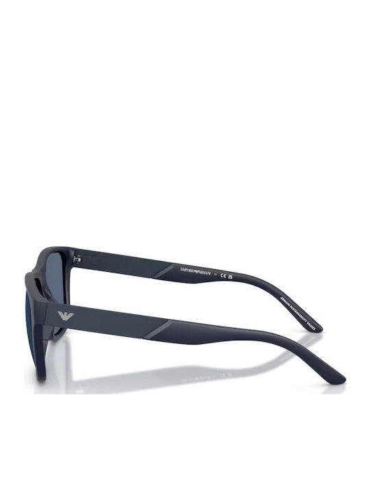 Emporio Armani Men's Sunglasses with Navy Blue Plastic Frame and Blue Lens EA4243 624480