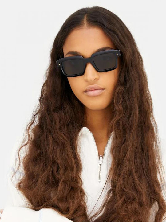 Retrosuperfuture Sunglasses Μαύρα with Acetate Frame & Black Lens