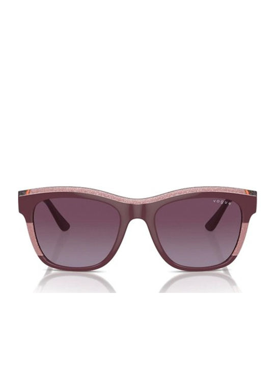 Vogue Feminini Ochelari de soare cu Burgundy Cadru și Violet Degrade Lentilă VO5557S 31408H