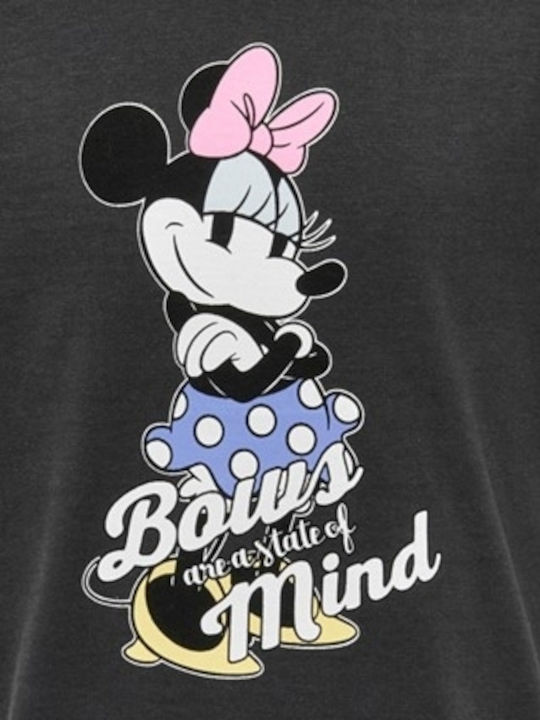 Παιδικό T-shirt Μαύρο Minnie Mouse