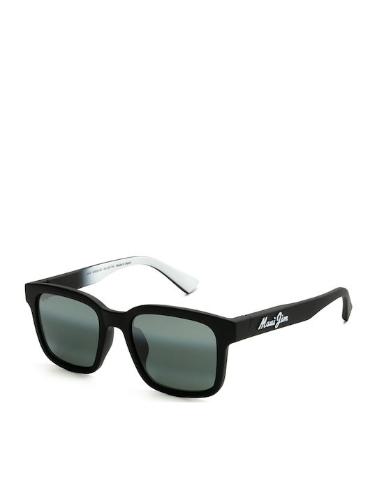 Maui Jim Men's Sunglasses with Black Plastic Frame and Black Mirror Lens