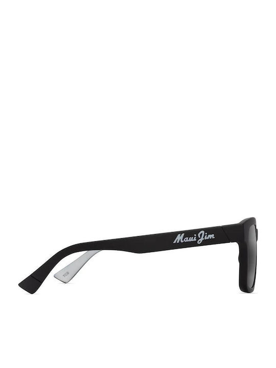Maui Jim Men's Sunglasses with Black Plastic Frame and Black Mirror Lens
