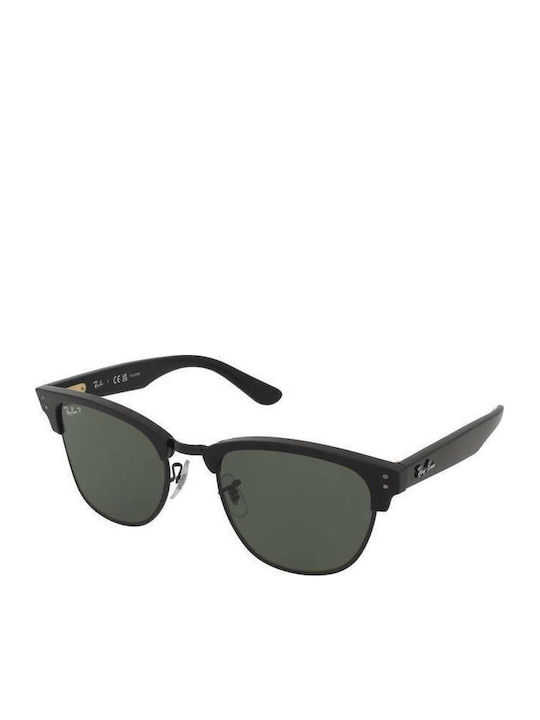 Ray Ban Clubmaster Unisex Sunglasses with Black Frame and Green Polarized Lens RBR0504S 67839A