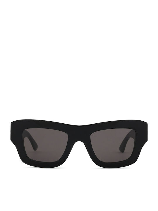 Bottega Veneta Unisex Sunglasses with Black Plastic Frame and Black Lens BV1357S 001