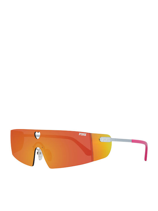 Benetton Men's Sunglasses with Orange Metal Frame and Orange Mirror Lens BE5091 226