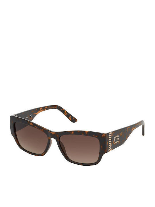Guess Women’s Sunglasses with Brown Tartaruga Horn-Rimmed Frame and Brown Gradient Lens GU7623 52F