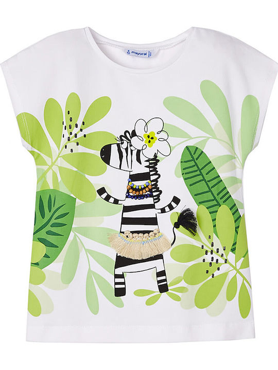 Детска блуза Бял Zebra