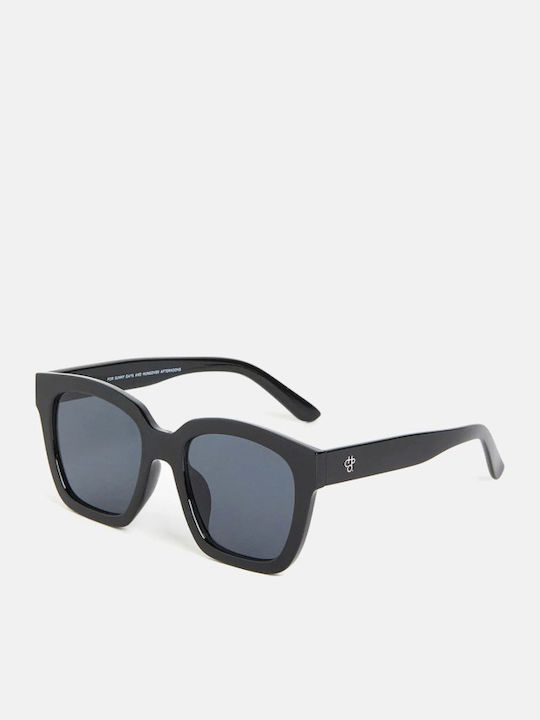 Chpo Marais X Unisex Sunglasses with Black Plastic Frame and Black Lens 16132SS