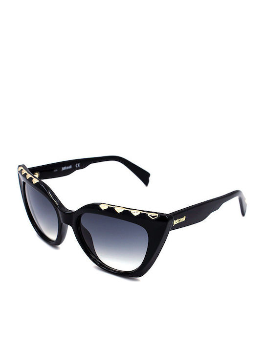 Just Cavalli Women's Sunglasses with Black Plastic Frame and Gray Gradient Lens JC821S 01B