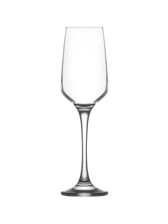 Gurallar Lal Set of Glasses Champagne made of Glass Stemmed 230ml 6pcs