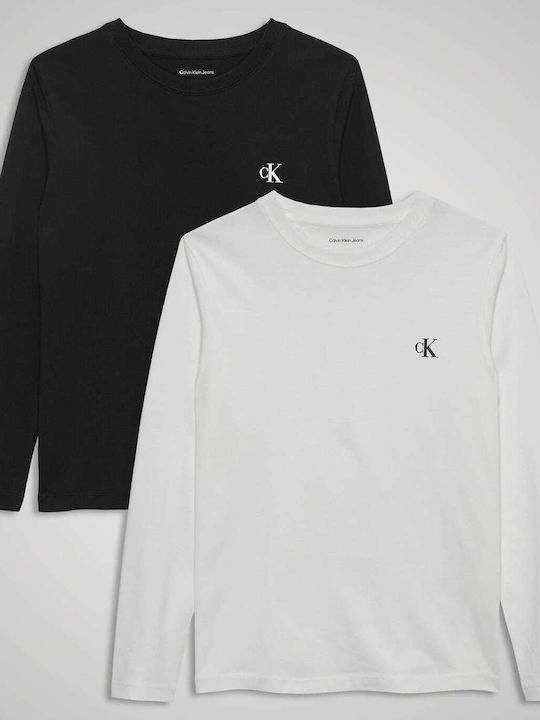 Σετ Παιδικές Μπλούζες Black, Bright White