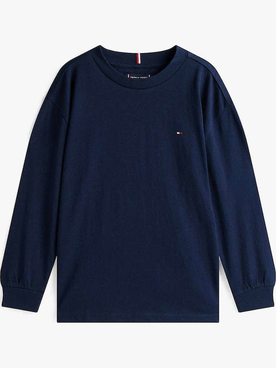 Kids' Shirt Long Sleeve Blue Essential