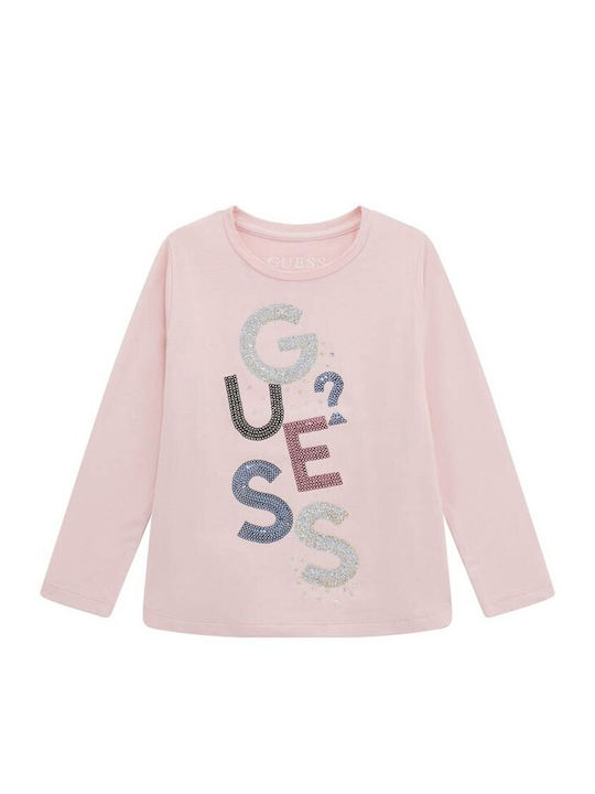 Kids' Shirt Long Sleeve Pink  Girl