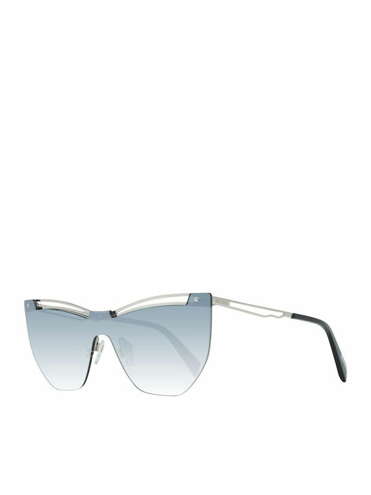 Just Cavalli Women's Sunglasses with Silver Metal Frame and Green Gradient Lens JC841S 16B
