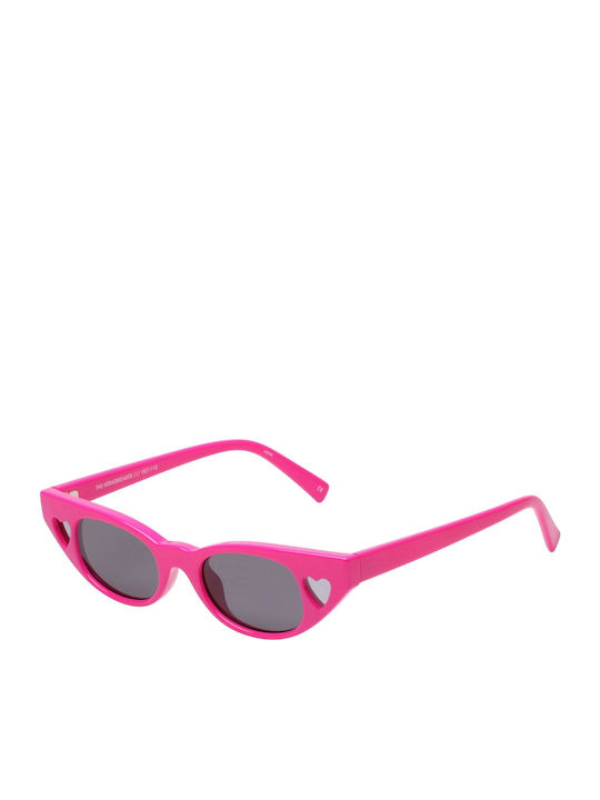 Le Specs The Heartbreaker Damen Sonnenbrille mit Rosa Kunststoff Gestell und Blau Linse LAS1821110