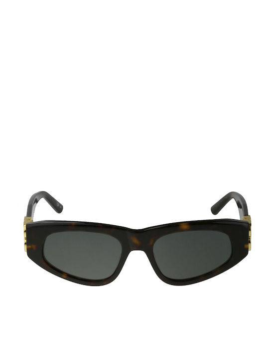 Balenciaga Damen Sonnenbrille mit Braun Schildkröte Kunststoff Gestell und Braun Linse