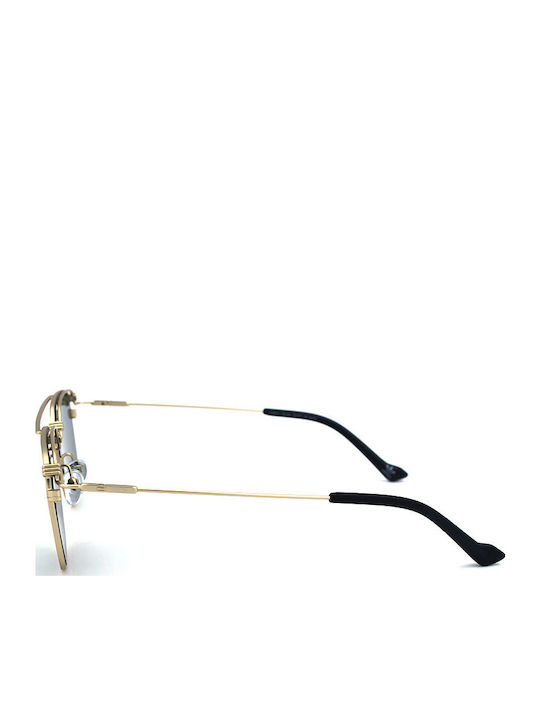 adidas Men's Sunglasses with Gold Metal Frame and Green Lens AOM011-120000
