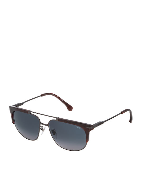 Lozza Men's Sunglasses with Silver Frame and Blue Gradient Lens SL2279M 0627