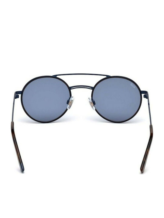 Web Men's Sunglasses with Black Metal Frame and Blue Lens WE0233 90V