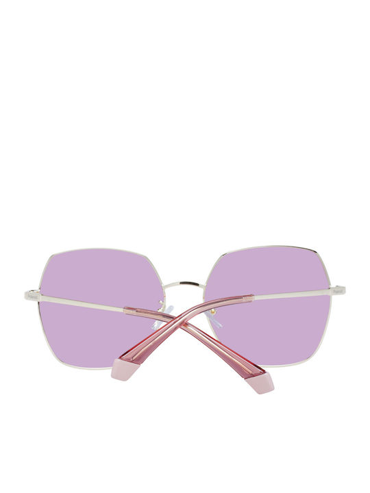 Polaroid Women's Sunglasses with Gold Metal Frame and Pink Polarized Lens PLD6178/G/S EYR/0F