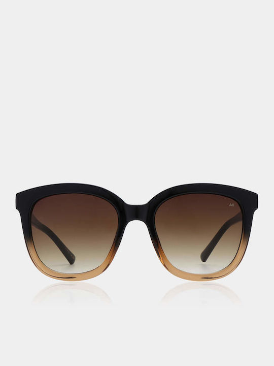 A.Kjaerbede Billy Women's Sunglasses with Multicolour Plastic Frame and Brown Gradient Lens KL2106-5