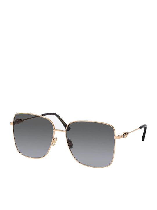 Jimmy Choo Women's Sunglasses with Gold Metal Frame and Gray Gradient Lens HESTER/S 2M2/9O