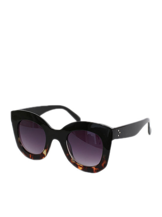 Looks Style Eyewear Women's Sunglasses with Pink Plastic Frame and Burgundy Lens 74baa-09184