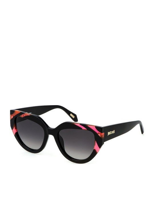 Just Cavalli Women's Sunglasses with Multicolour Plastic Frame and Brown Gradient Lens JC086 06A1