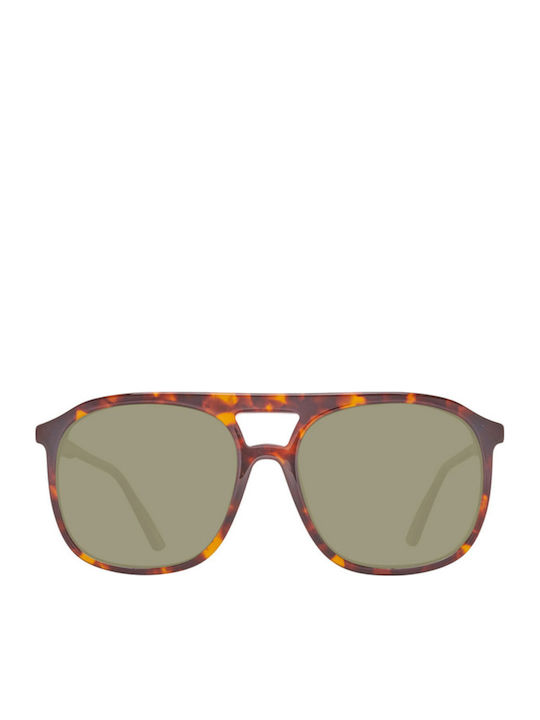 Helly Hansen Men's Sunglasses with Brown Plastic Frame and Brown Lens HH5019-C02