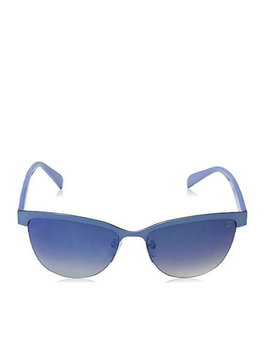 Tous Women's Sunglasses with Blue Plastic Frame and Gray Lens STO314 0E70