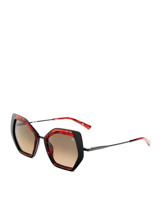 Etnia Barcelona Sahara Women's Sunglasses with Black Metal Frame and Black Gradient Lens