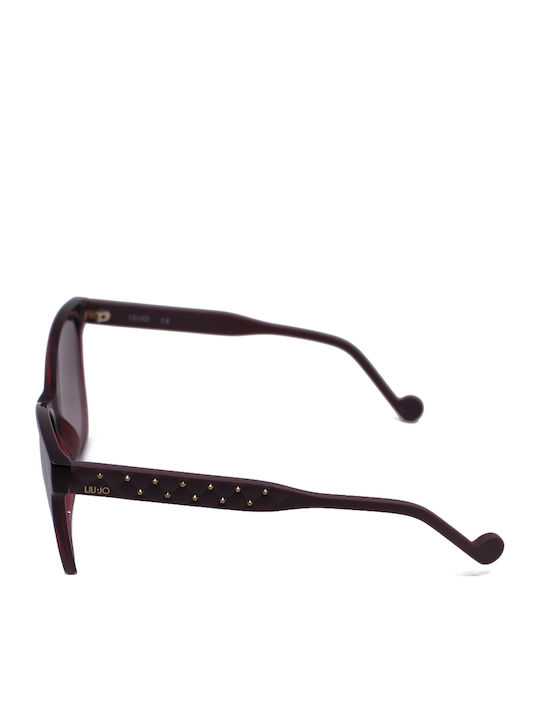 Liu Jo Women's Sunglasses with Brown Tartaruga Plastic Frame