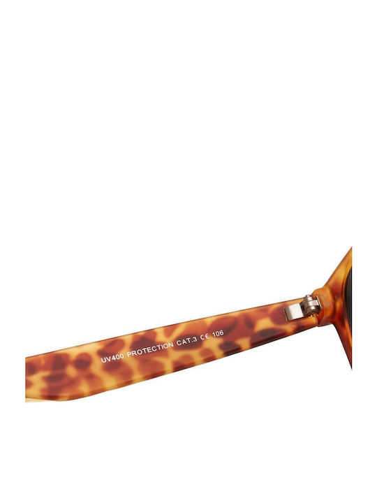 Urban Classics Men's Sunglasses with Brown Plastic Frame and Orange Mirror Lens TB3718-02577