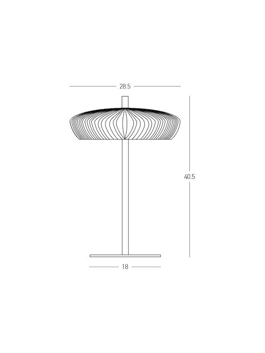 Zambelis Lights Decorative Lamp with Socket for Bulb G9 Gray