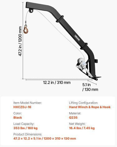 Vevor Lifting & Pulling Equipment Black
