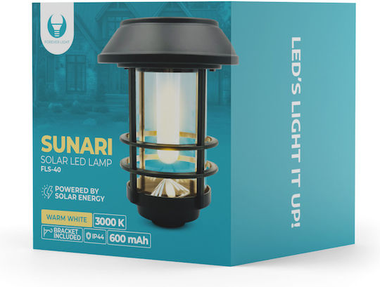 Forever Light Wall Mounted Solar Light Traffic light with Warm White Light 3000K IP44