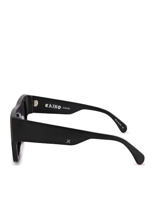 Oscar & Frank Caino Unisex Sunglasses with Horn-Rimmed Frame Matte Black
