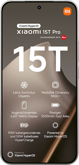 Xiaomi 15T Pro 5G Dual-SIM (12GB/1TB) Gray