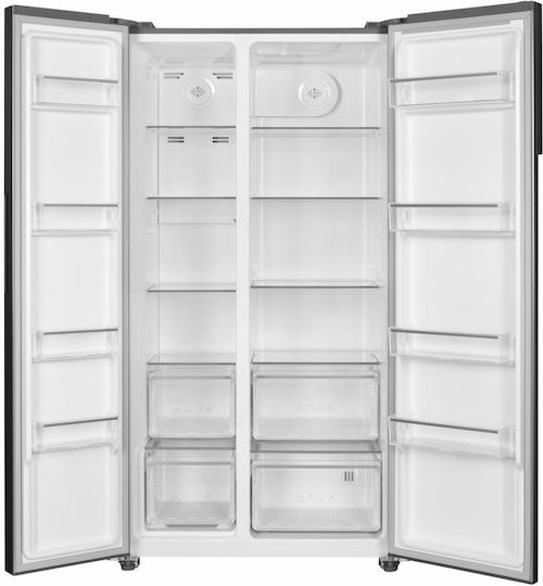 Heinner Side-by-Side Kühlschrank 532Es Total NoFrost H177xB91xT67cm. Inox HSBS-HM532NFINVXD