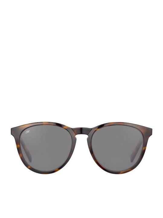 Serengeti Brawley Unisex Γυαλιά Ηλίου με Μαύρο Σκελετό και Καφέ Φακό SS556001