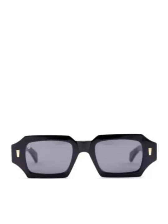 Kyme Damen Sonnenbrille mit Schwarz Kunststoff Gestell und Schwarz Linse KENDRICK 01