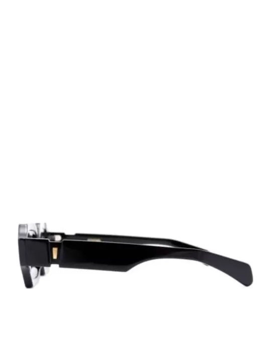 Kyme Damen Sonnenbrille mit Schwarz Kunststoff Gestell und Schwarz Linse KENDRICK 01