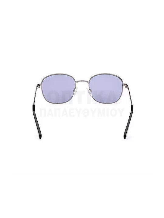 Gant Unisex Sunglasses with Gray Metal Frame and Light Blue Lens GA7222 14W