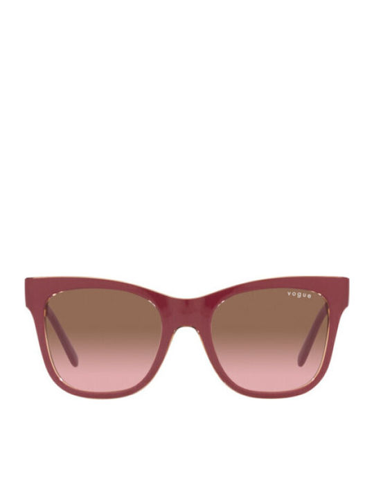 Vogue Women's Sunglasses with Burgundy Plastic Frame and Brown Gradient Lens VO5428S 299414