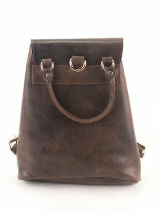 -women's Leather Women's Bag Backpack Brown