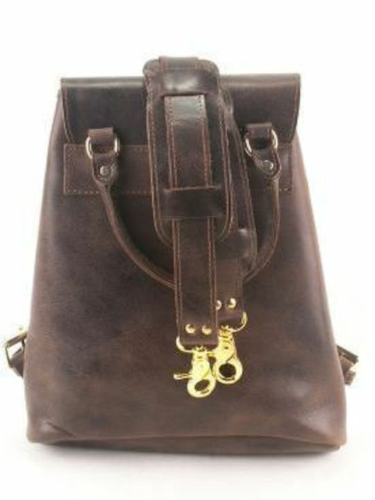 -women's Leather Women's Bag Backpack Brown