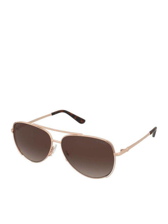 Guess Guess Damen Sonnenbrille mit Schwarzem Metallrahmen und Braunen Verlaufsfarbenen Gläsern GU00193 28F
