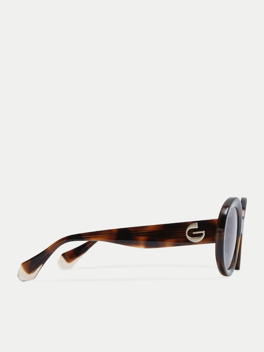 Gigi Barcelona Women's Sunglasses with Brown Tartaruga Plastic Frame and Blue Lens 6883/2